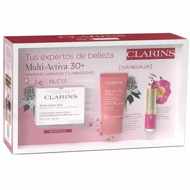 Clarins Multi-Active Dieninis kremas sausai odai 50ml Rinkinys 3 vnt.