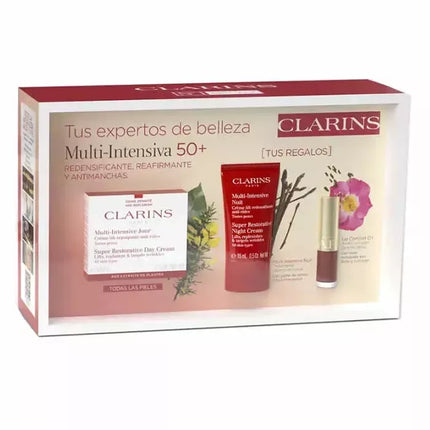Clarins Super Restorative Dieninis Kremas Spf15 Visiems Odos Tipams 50ml Rinkinys 3 Vnt.