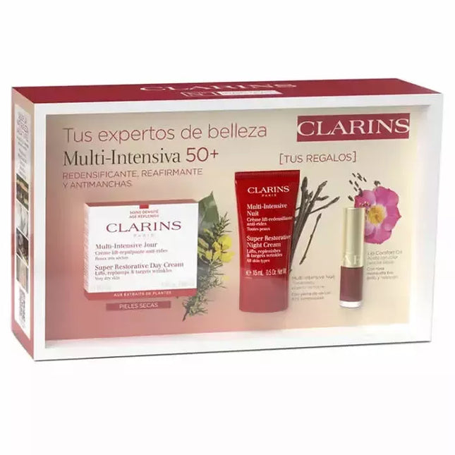 Clarins Super Restorative Dieninis kremas labai sausai odai 50ml Rinkinys 3 Vnt.