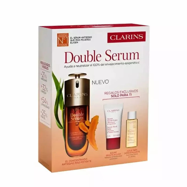 Clarins Double Serum 50ml Rinkinys 3 dalys