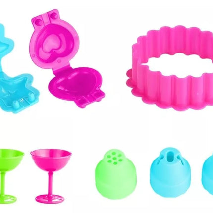 Spalvoto modelino "Pasidaryk pats" gimtadienio torto namelis