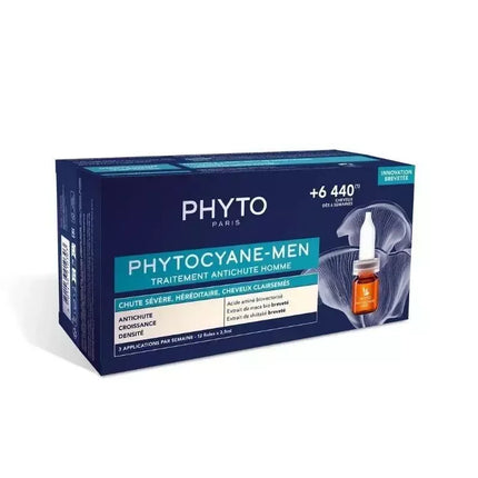 Phyto Phytocyane Vyriškumo Plaukų Slinkimo Prevencija 12x3.5ml