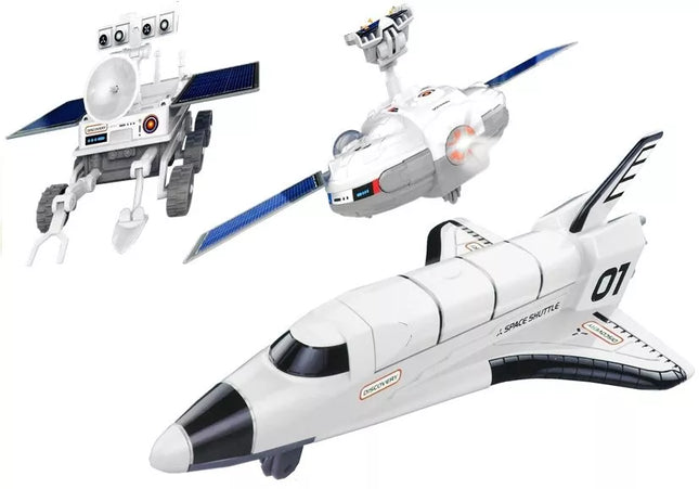 Erdvėlaivis Saulės Energija 3 viename Mėnulio Tyrinėjimo Laivynas "Pasidaryk pats" Kūrybinis