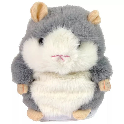 Interaktyvus kalbantis žiurkėnas rudas pliušinis žaislas, kartojantis žodžius