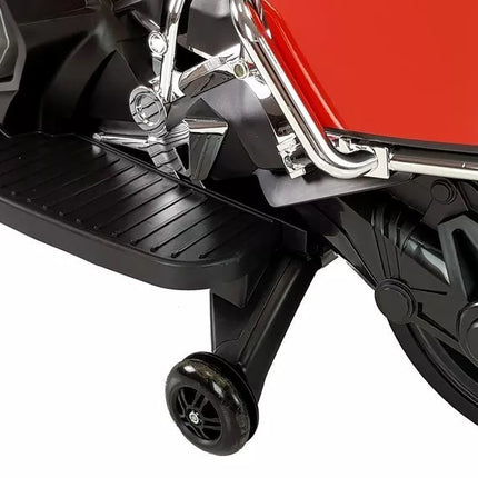 BMW R1200 policijos elektrinis motociklas vaikams - raudonas