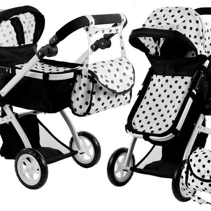 Lėlių vežimėlis Alice, universalus, 2 viename