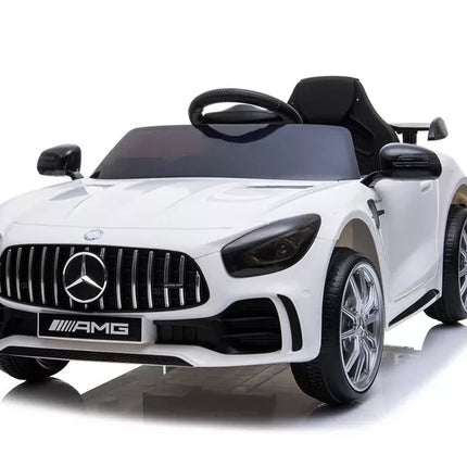 Mercedes GTR elektrinis vaikiškas automobilis - baltas