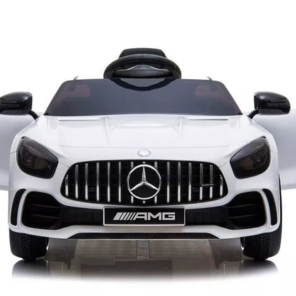 Mercedes GTR elektrinis vaikiškas automobilis - baltas