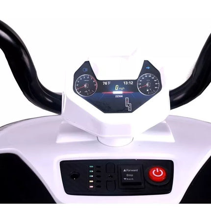 S601 Baltas - Elektrinis Važiuojamas Keturratis