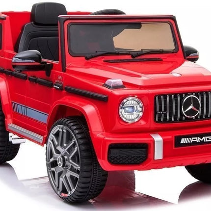 Mercedes G63 AMG elektromobilis – raudonas