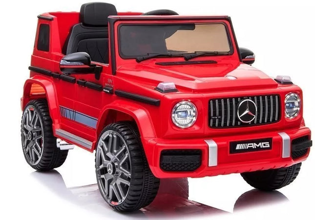 Mercedes G63 AMG elektromobilis – raudonas