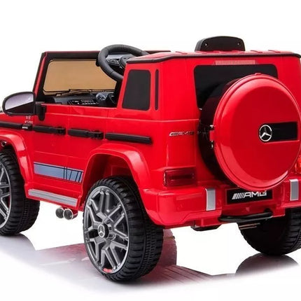 Mercedes G63 AMG elektromobilis – raudonas