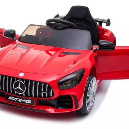 Mercedes GTR elektromobilis vaikams – raudonas
