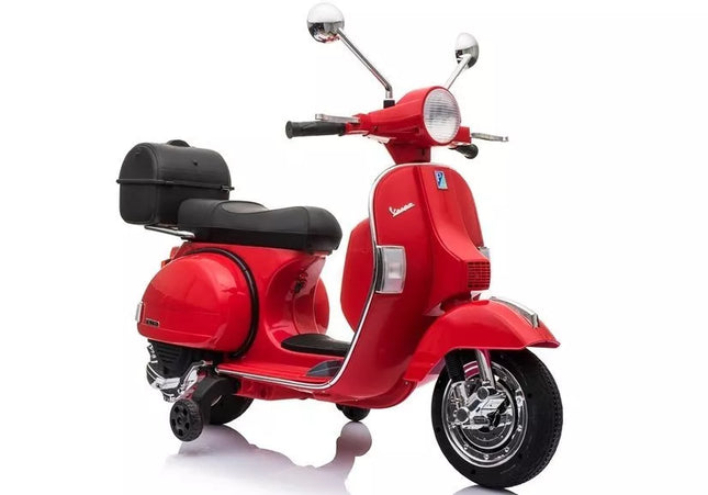 Elektrinis paspiriamasis motociklas Vespa Scooter - Raudonas