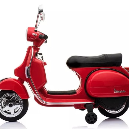 Elektrinis paspiriamasis motociklas Vespa Scooter - Raudonas
