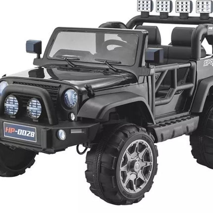 Vaikiškas elektromobilis Jeep HP012 - juodas