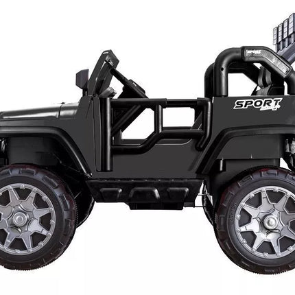 Vaikiškas elektromobilis Jeep HP012 - juodas