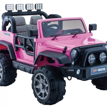 Vaikiškas elektromobilis Jeep HP012 - rožinis