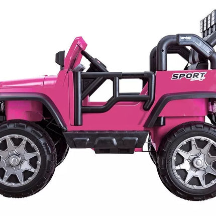 Vaikiškas elektromobilis Jeep HP012 - rožinis