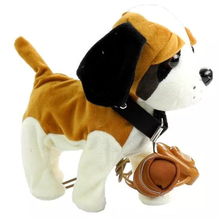 Interaktyvus šuo su pavadėliu ir nameliu Bernardinas