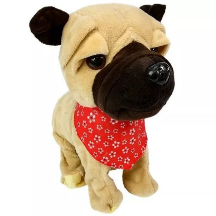 Interaktyvus šuo su pavadėliu loja vizgina uodegą sensoriai