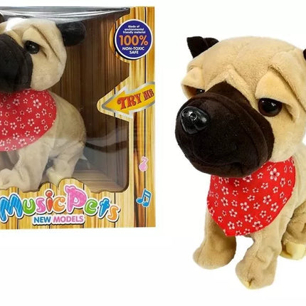 Interaktyvus šuo su pavadėliu loja vizgina uodegą sensoriai