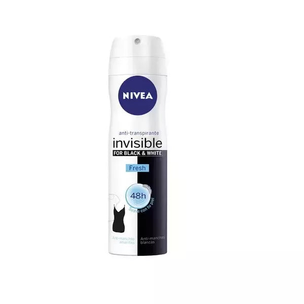 Nivea Invisible White And Black Fresh purškiklis 200ml