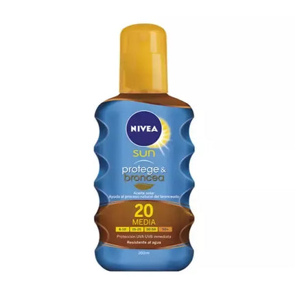 NIVEA SUN Protect & Bronze įdegį skatinantis apsauginis aliejus SPF20 200ml