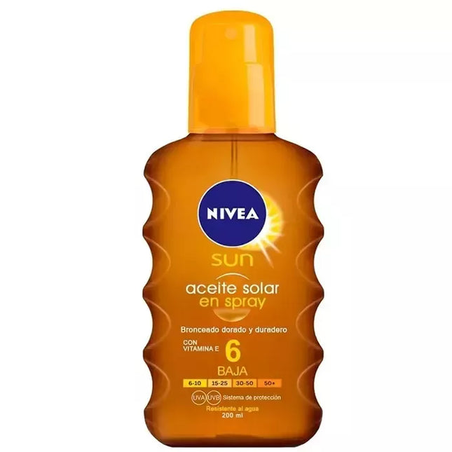Nivea Sun Aliejus Purškiklis SPF 6 200ml