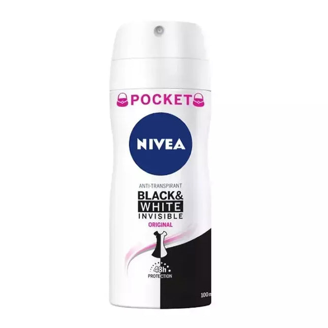 Nivea Black & White Invisible Original Dezodorantas purškalas 100ml