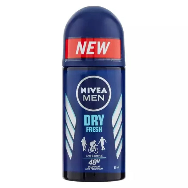 Nivea Men Gaiviai sausas rutulinis dezodorantas 48 val., 50 ml