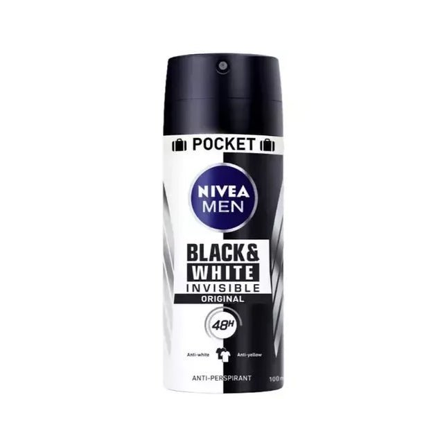 Nivea Men Black & White Invisible Original Dezodorantas Purškiklis 100ml