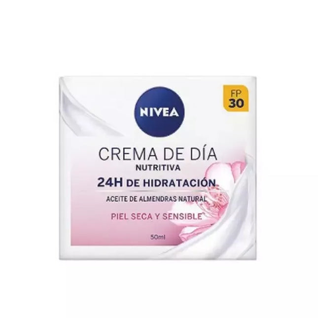 Nivea Maitinamasis dieninis kremas 24 valandų drėkinimas sausai ir jautriai odai 50 ml