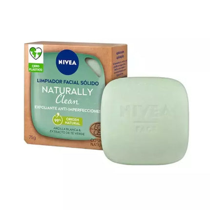 Nivea Naturally Clean Baltasis molio šveitiklis nuo spuogų 75g
