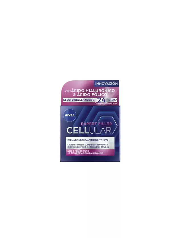 Nivea Cellular Filler su Hialurono ir Folio, Naktinis kremas 50ml