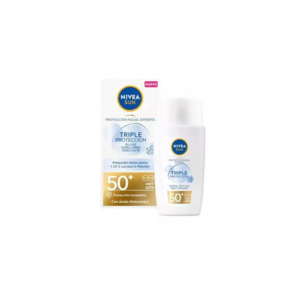 Nivea Sun Triple Apsauga Lengvas Veido Fluidas SPF50 40ml