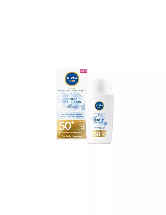 Nivea Sun Triple Apsauga Lengvas Veido Fluidas SPF50 40ml