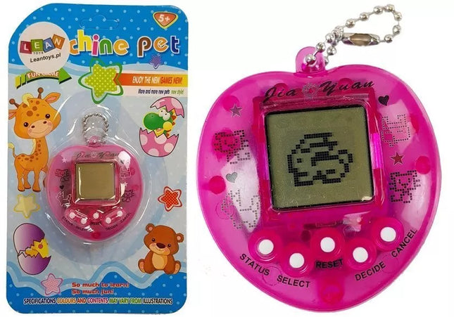Elektroninis žaislas Tamagotchi, rožinis, su trumpa grandinėle