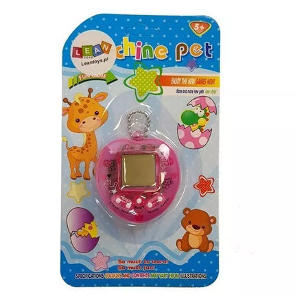 Elektroninis žaislas Tamagotchi, rožinis, su trumpa grandinėle
