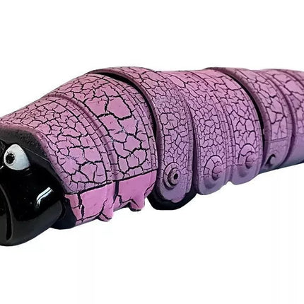 Infraraudonųjų spindulių vikšrinis robotas, vengiantis kliūčių, purpurinis