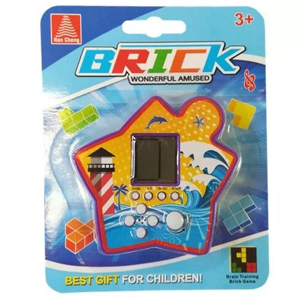 Elektroninis „Tetris“ žaidimas „Brick Game“, nešiojamas, žvaigždžių, violetinės spalvos