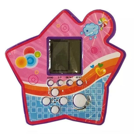 Elektroninis „Tetris“ žaidimas „Brick Game“, nešiojamas, žvaigždžių, violetinės spalvos