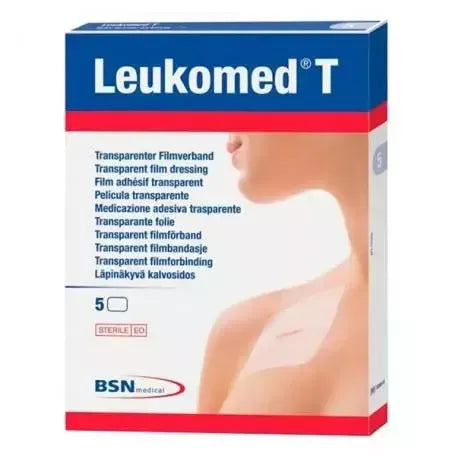 Leukomed T Skaidrus pleistras 10x25 cm 5 vnt. Bsn Medical