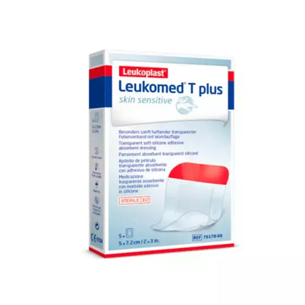 Leukomed T Plus Jautriai Odai 5x7.2cm 5VNT
