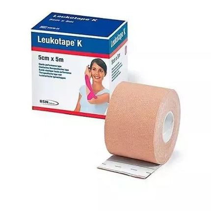 BSN MEDICAL Leukotape K Neuro raumenų techninis tvarstis VNM smėlio spalvos 5 cm x 5 m