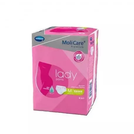 Hartmann kelnės moteriškos 5 lašai, sauskelnės moteriškos, dydis L, 7 vnt. Molicare