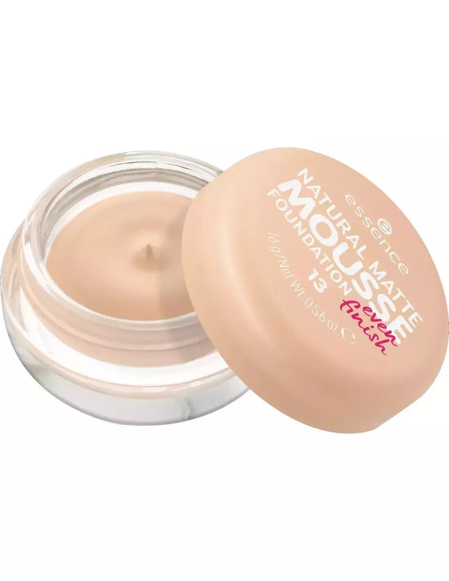 Essence Cosmetics Natūralus matinio pagrindo "Mousse" makiažas, 13, 16g