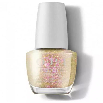 Opi Nature Strong Nagų lakas su natūralios kilmės blizgučiais Mind-Full Of Glitter 15ml
