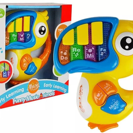 Papūga Pianinas Mokomasis Ankstyvasis Ugdymas Geltonas