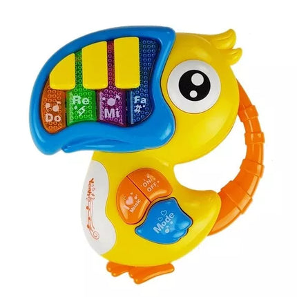 Papūga Pianinas Mokomasis Ankstyvasis Ugdymas Geltonas